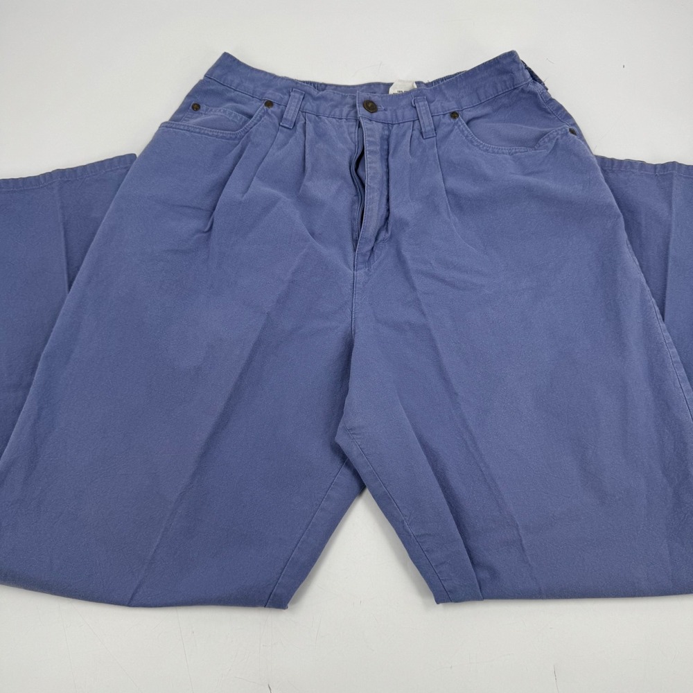 Vintage‎ Cherokee Women's 14 High Waist Pleated Denim Jeans Blue Cotton Blend